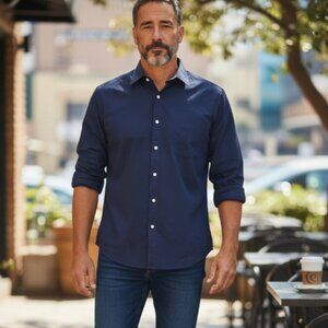 Jhane Barnes Mens Button Up Dress Shirt  16.5-32/33